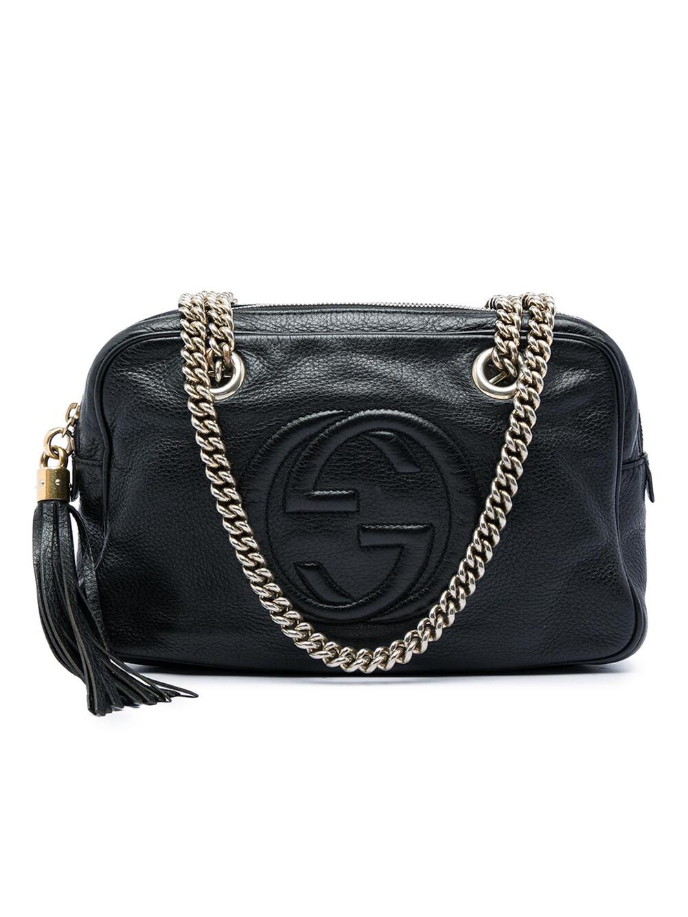 Gucci Pebbled Calfskin Soho Chain Zip #362161G70B